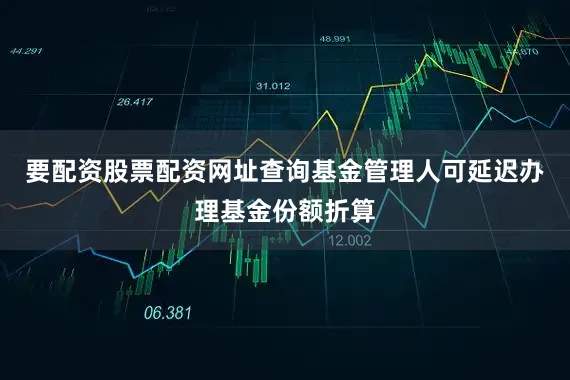 要配资股票配资网址查询基金管理人可延迟办理基金份额折算